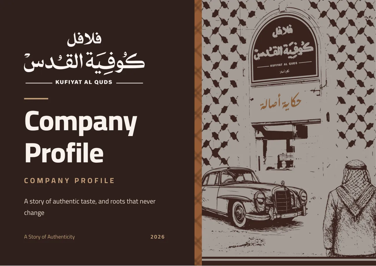 Cover of the Kufiyat Al Quds company profile